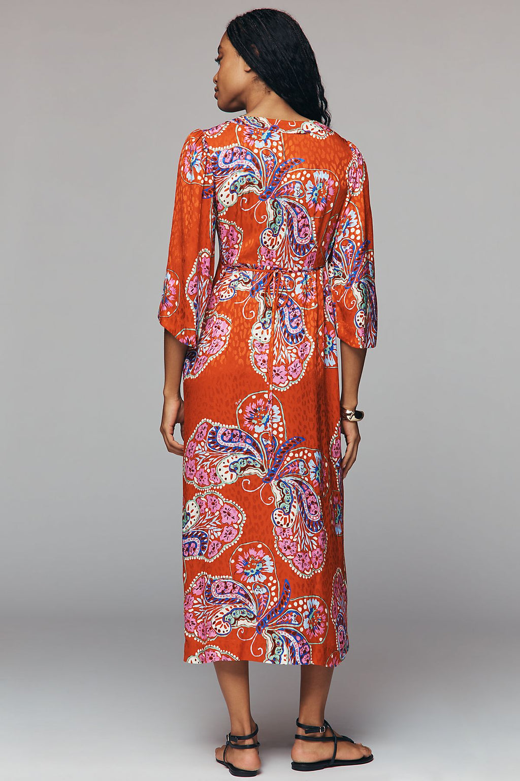RIXO Petite Dahlia Midi Dress
