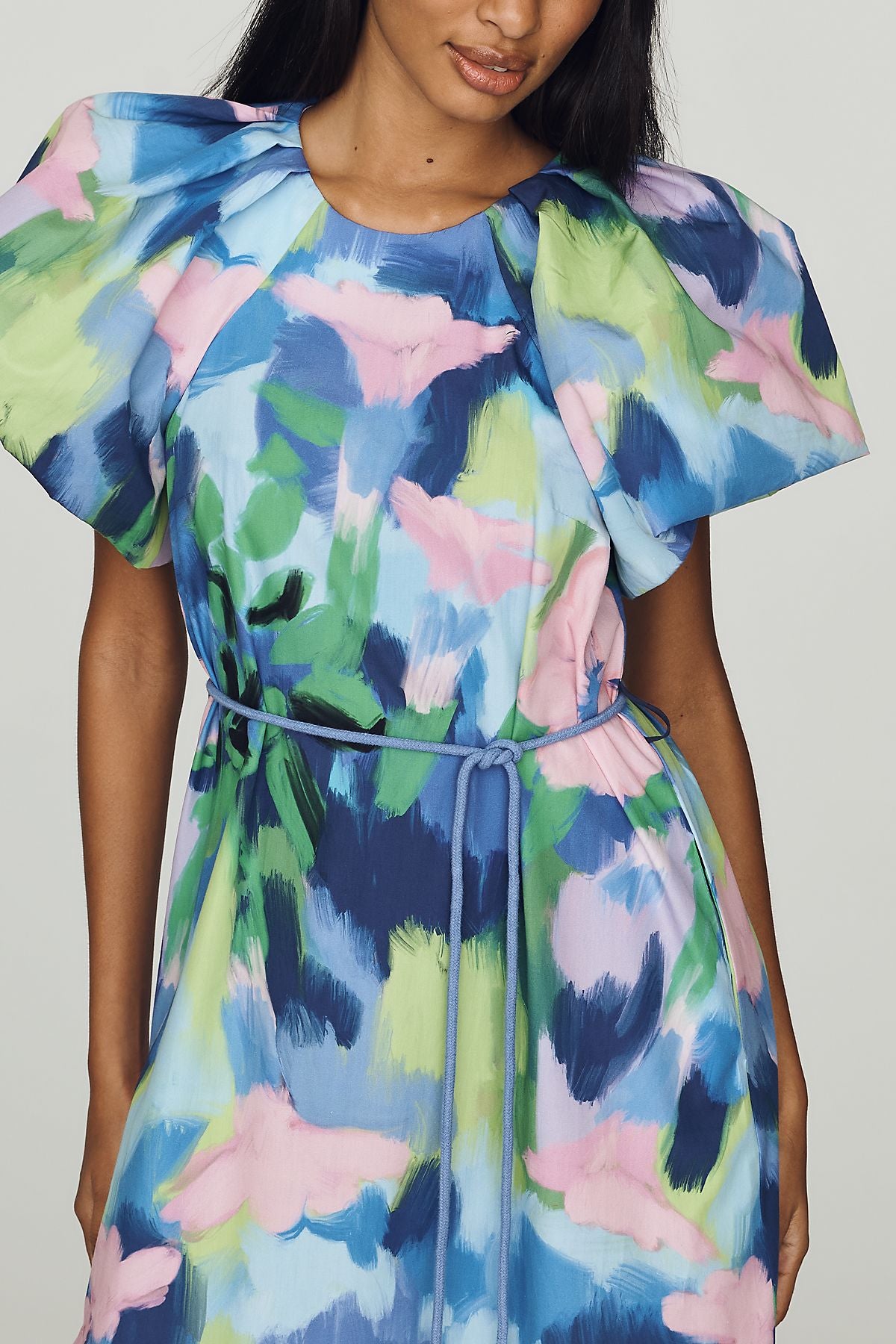 De Loreta Short-Sleeve Maxi Dress