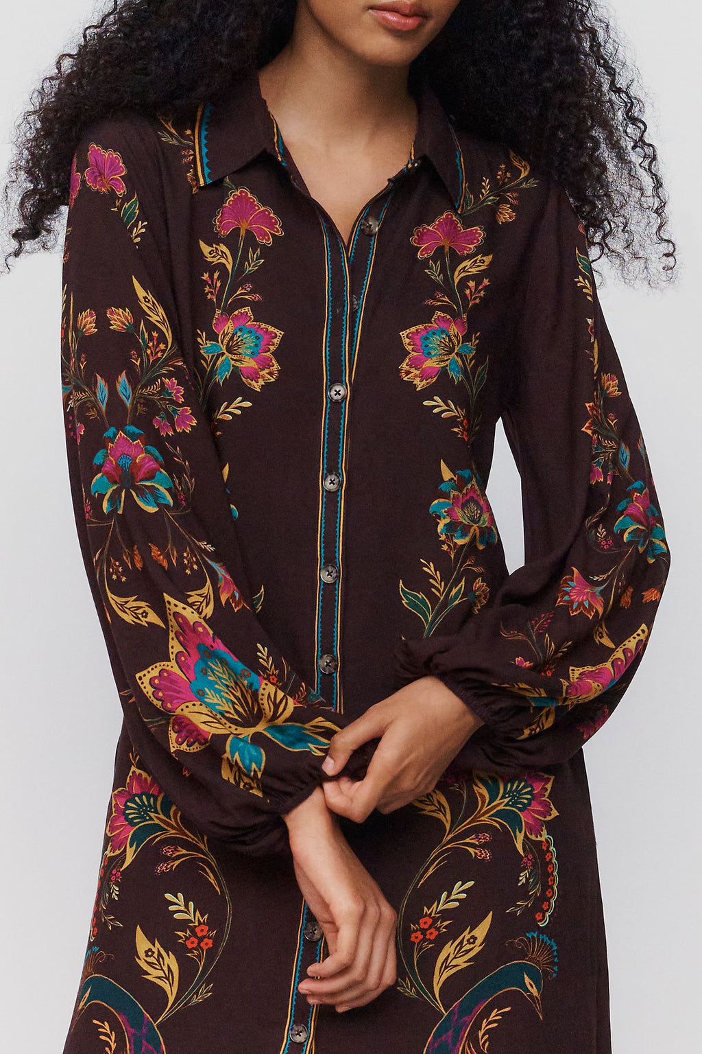 Farm x Anthropologie Printed Maxi Dress