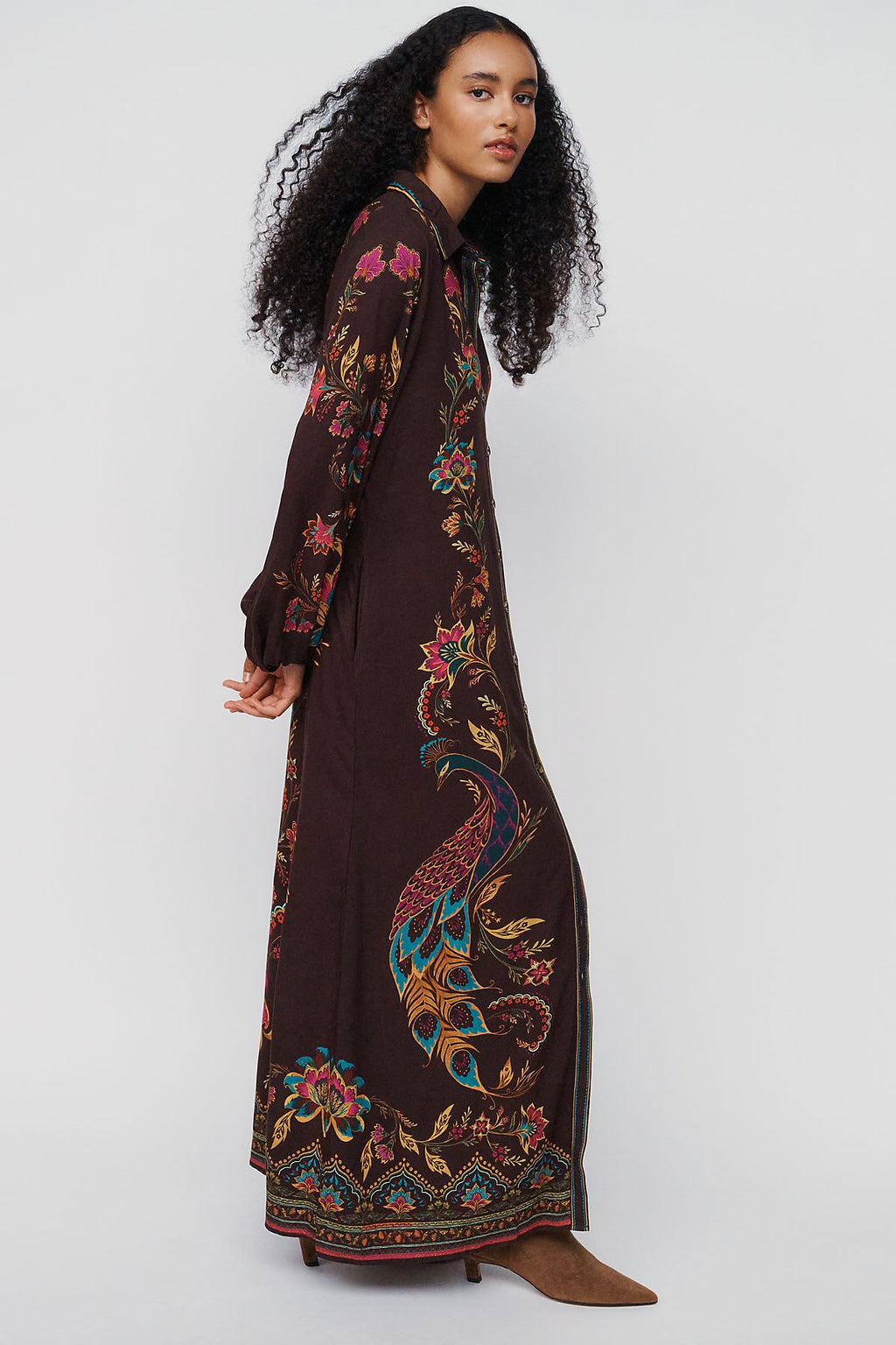 Farm x Anthropologie Printed Maxi Dress