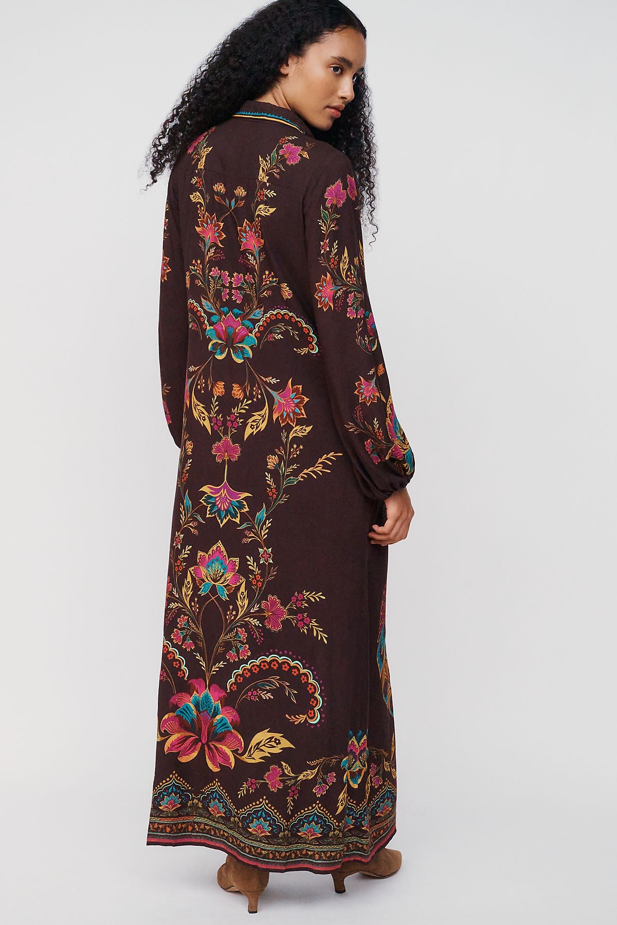 Farm x Anthropologie Printed Maxi Dress