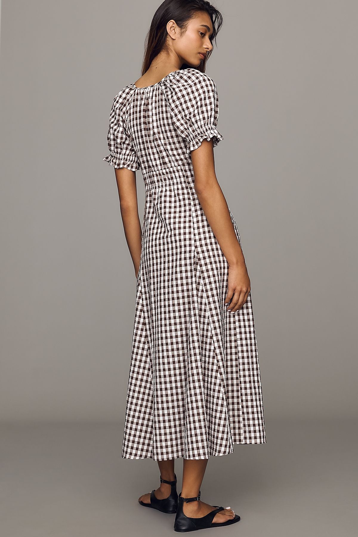 Maeve Puff Sleeve Midi Dress