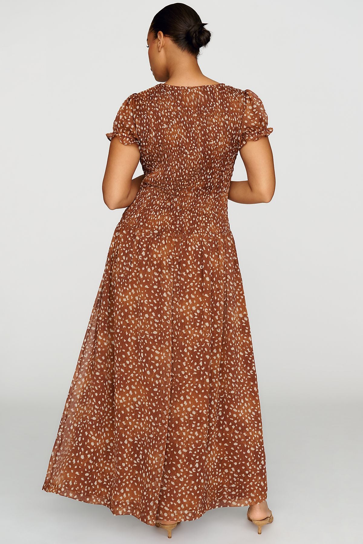 By Anthropologie Smocked Maxi Dress