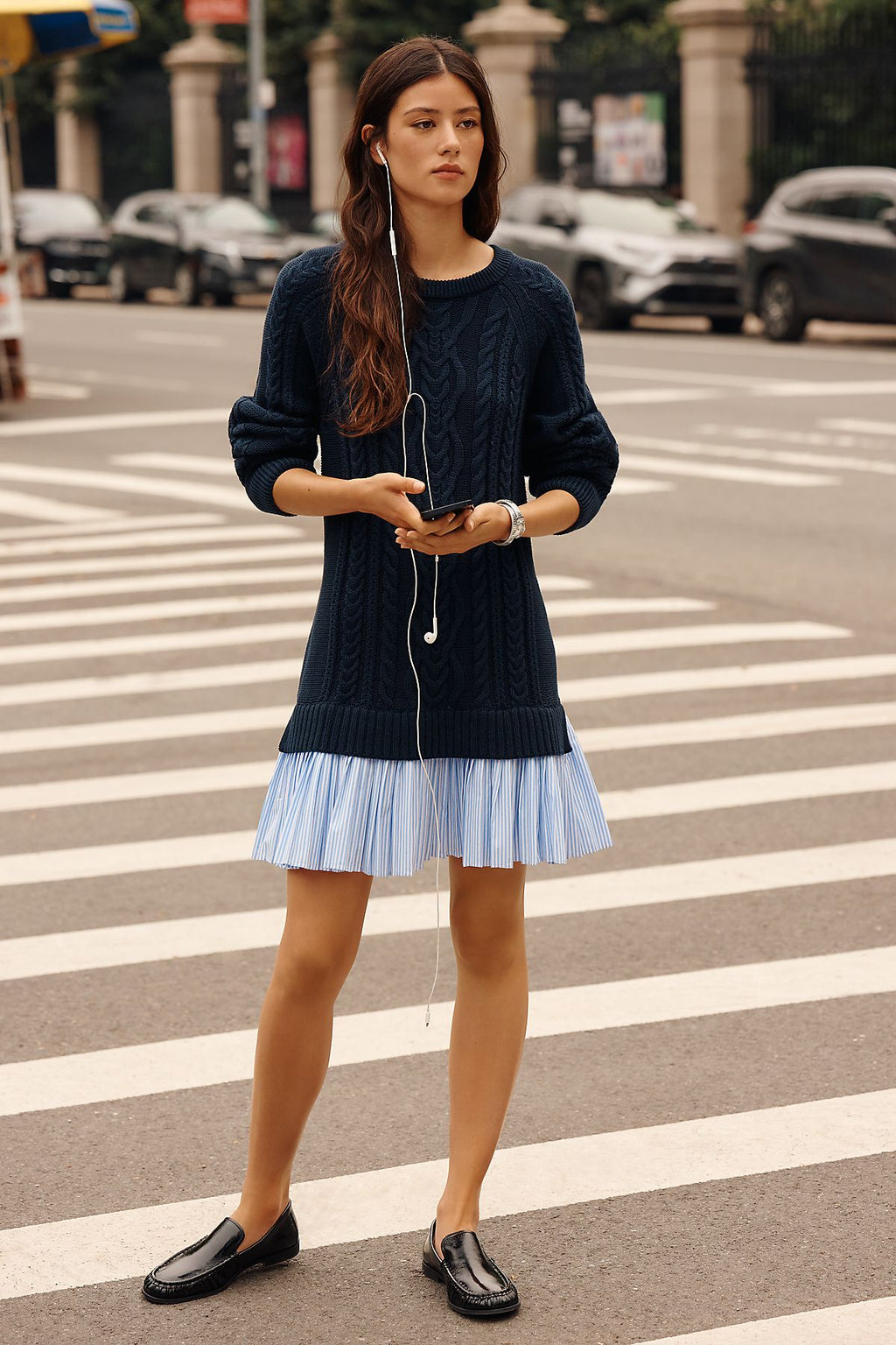 Delphine Sweater Twofer Mini Dress