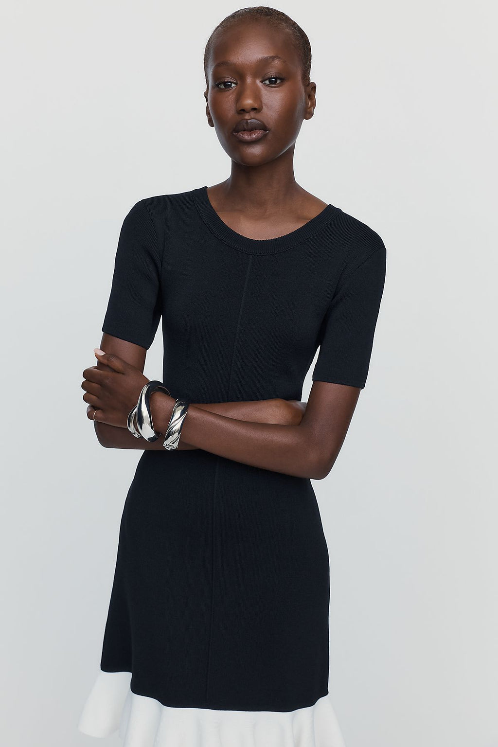 Maeve Mod Ruffled Mini Dress