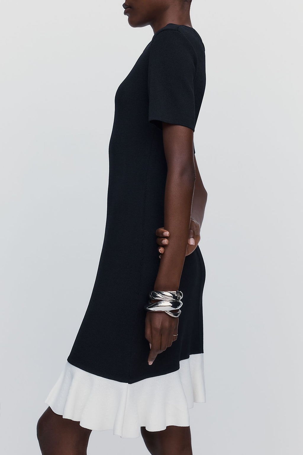 Maeve Mod Ruffled Mini Dress