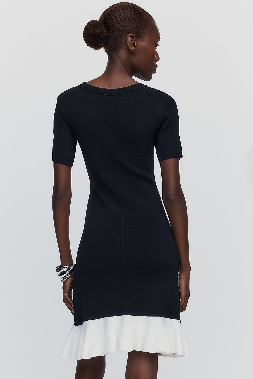 Maeve Mod Ruffled Mini Dress