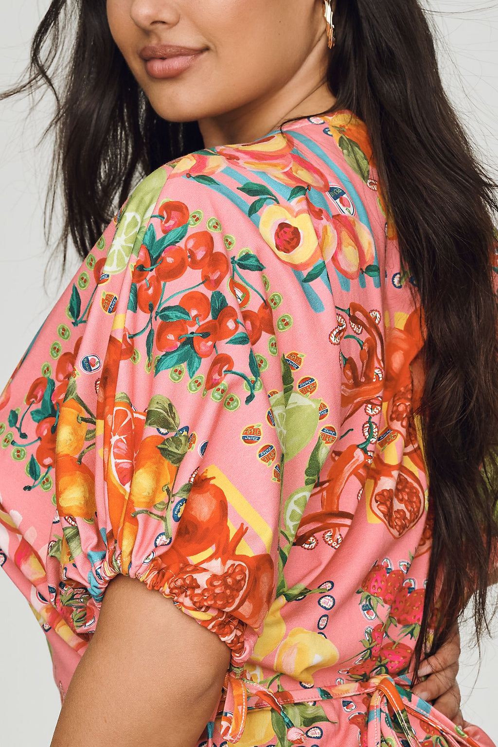 Never Fully Dressed Fruit Stamp Mini Dress