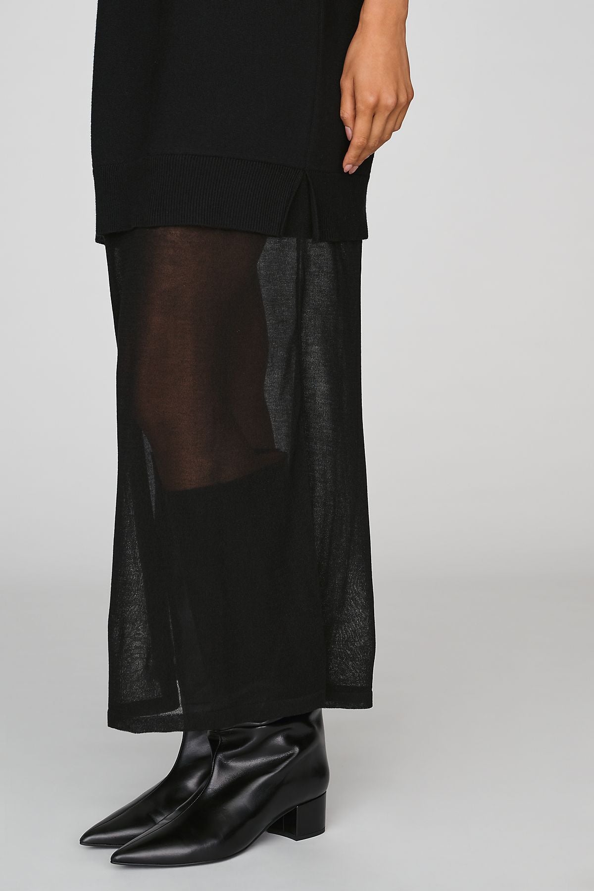 By Anthropologie Twofer Sheer Sweater Dress