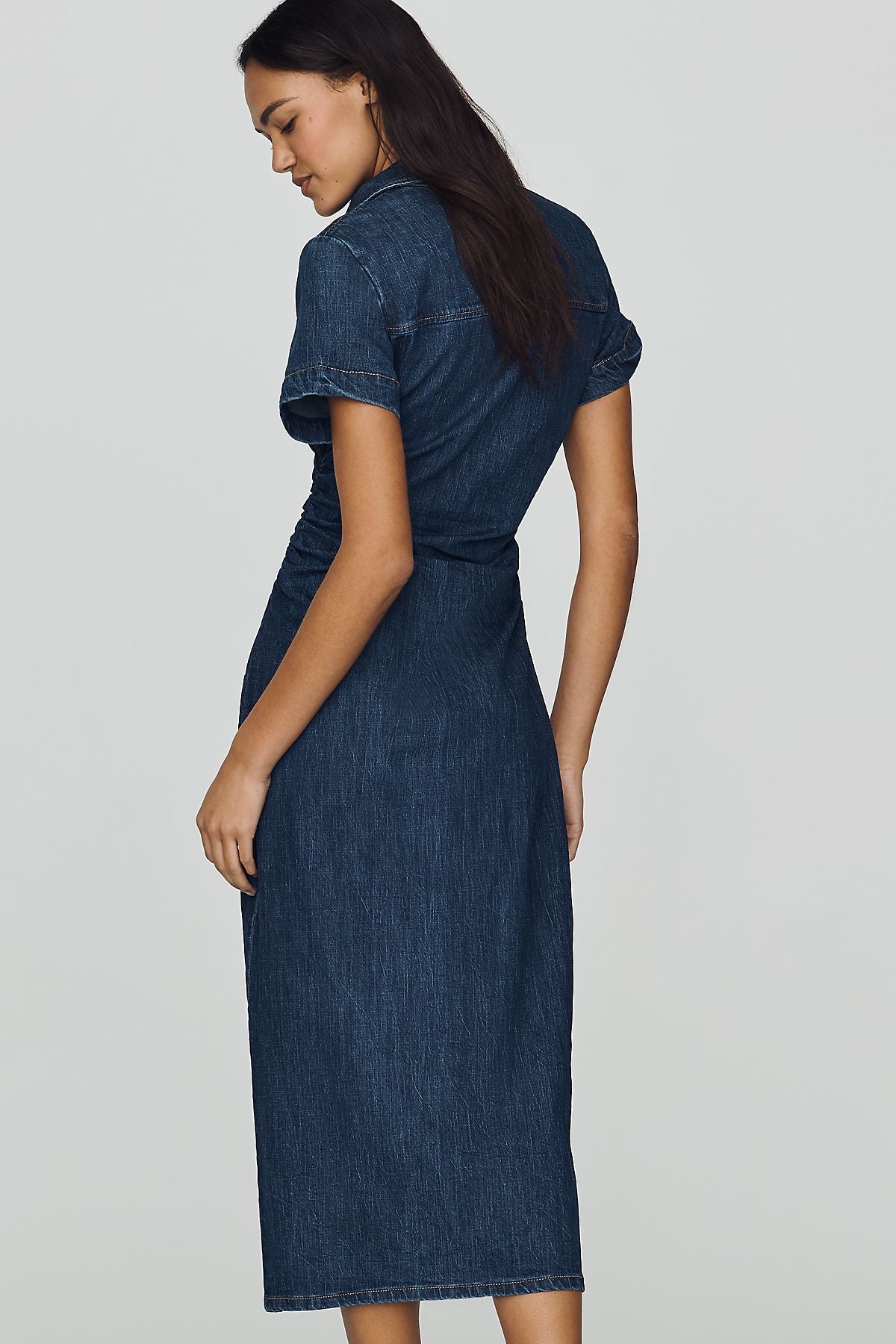 Pilcro Greer Denim Midi Shirtdress