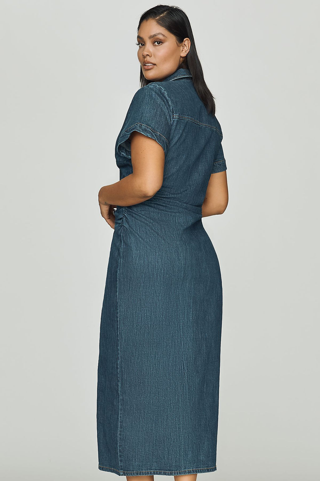 Pilcro Greer Denim Midi Shirtdress