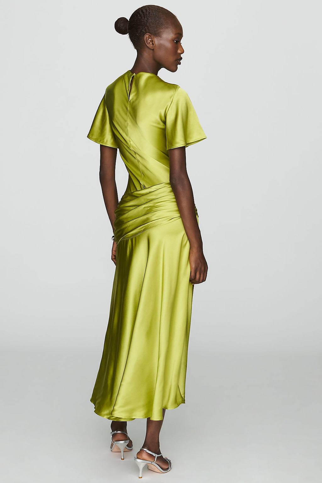 By Anthropologie 100% Silk Midi Dress