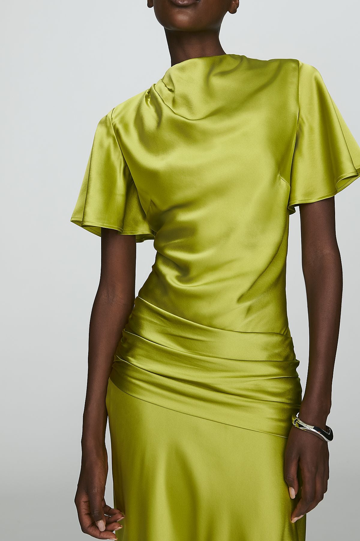 By Anthropologie 100% Silk Midi Dress