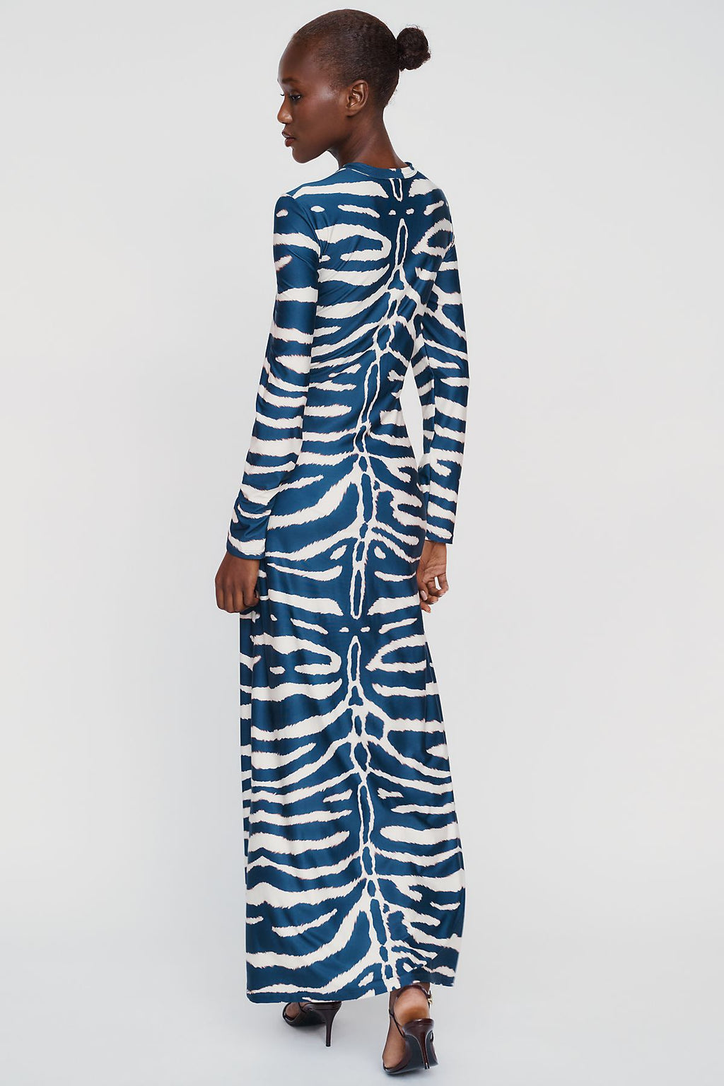Especia Animal Print Fitted Maxi Dress