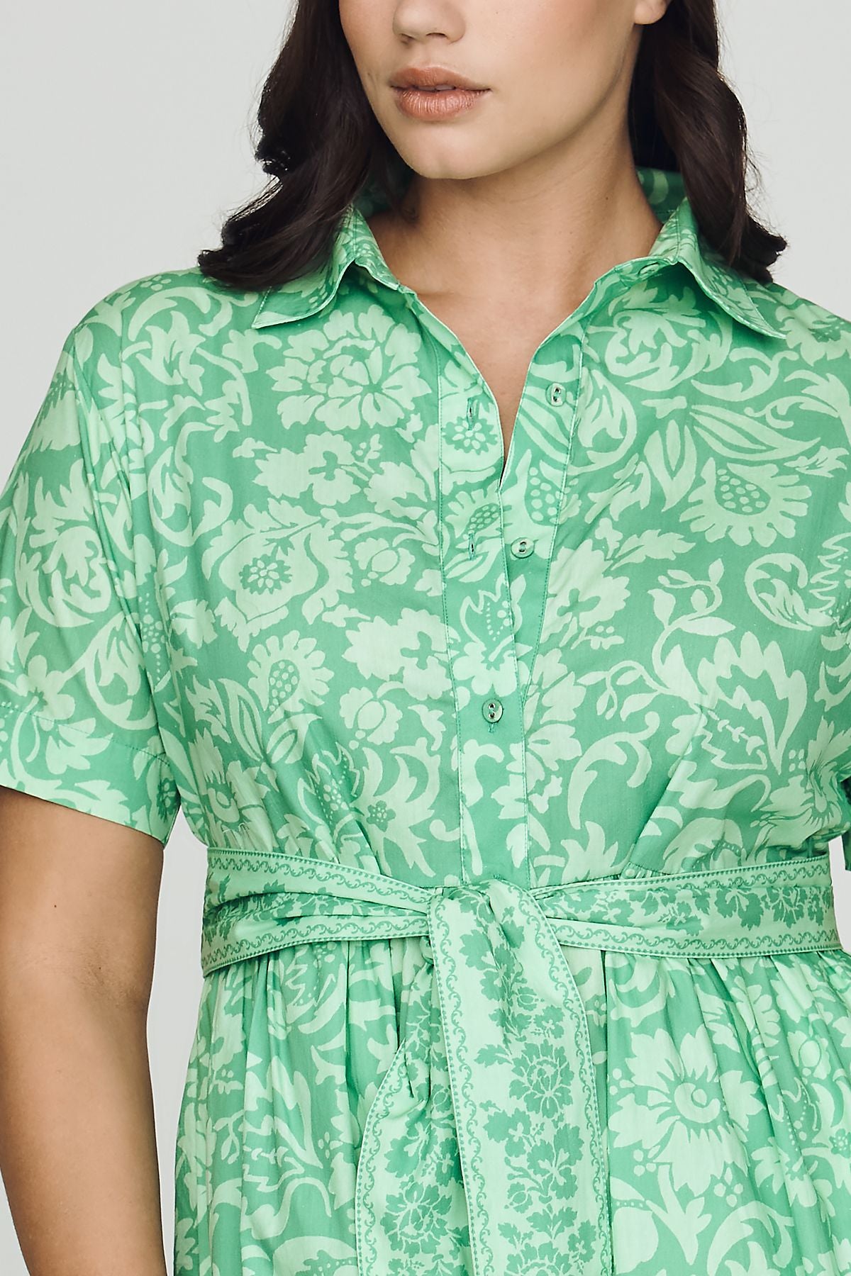 Beau & Ro Elle 100% Cotton Poplin Shirtdress