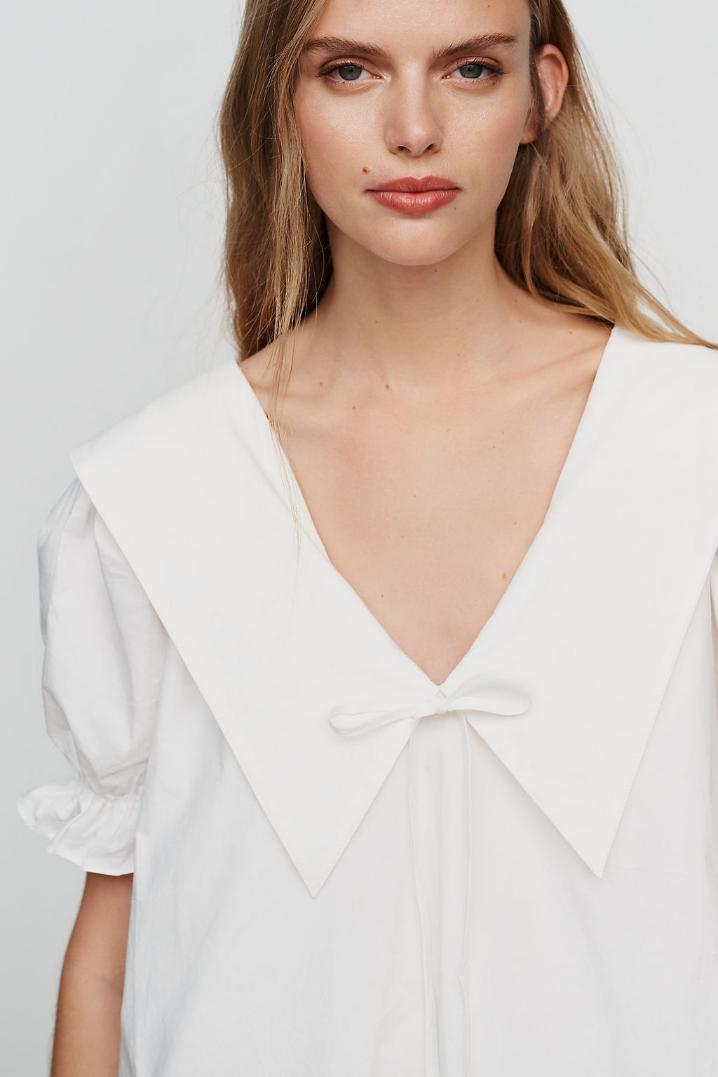 Lisa Says Gah 100% Cotton Puff-Sleeve Mini Dress