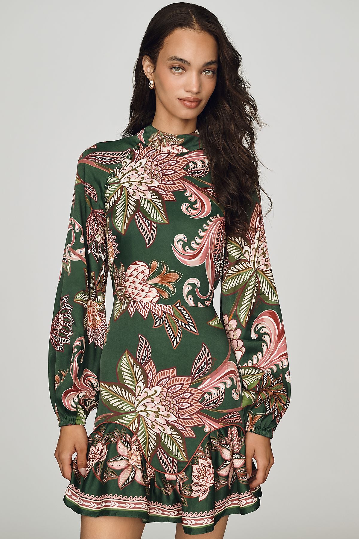 Farm Rio Arabesque Floral Mini Dress
