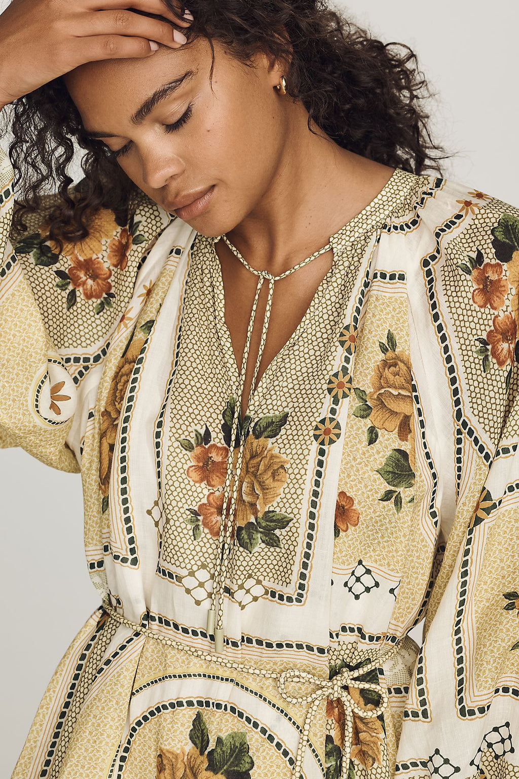ALÉMAIS Dixie Long-Sleeve Mini Dress