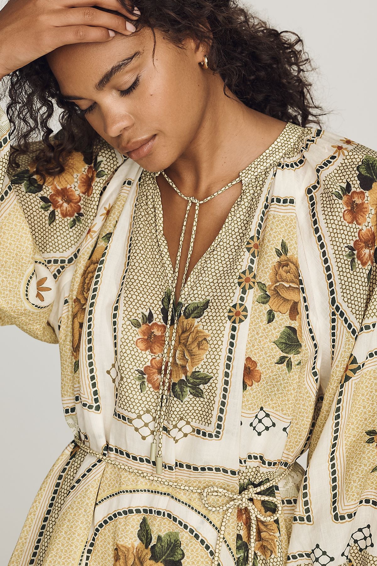 ALÉMAIS Dixie Long-Sleeve Mini Dress