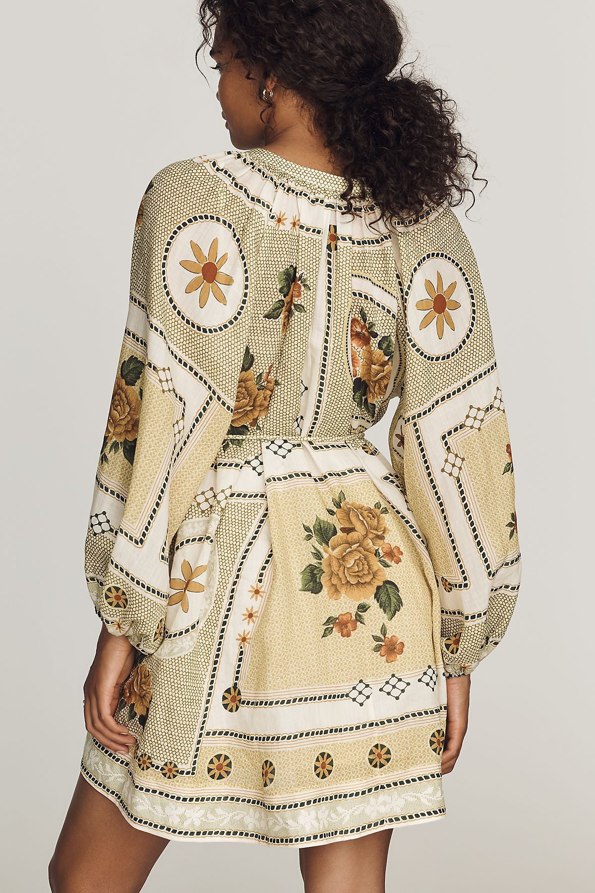 ALÉMAIS Dixie Long-Sleeve Mini Dress