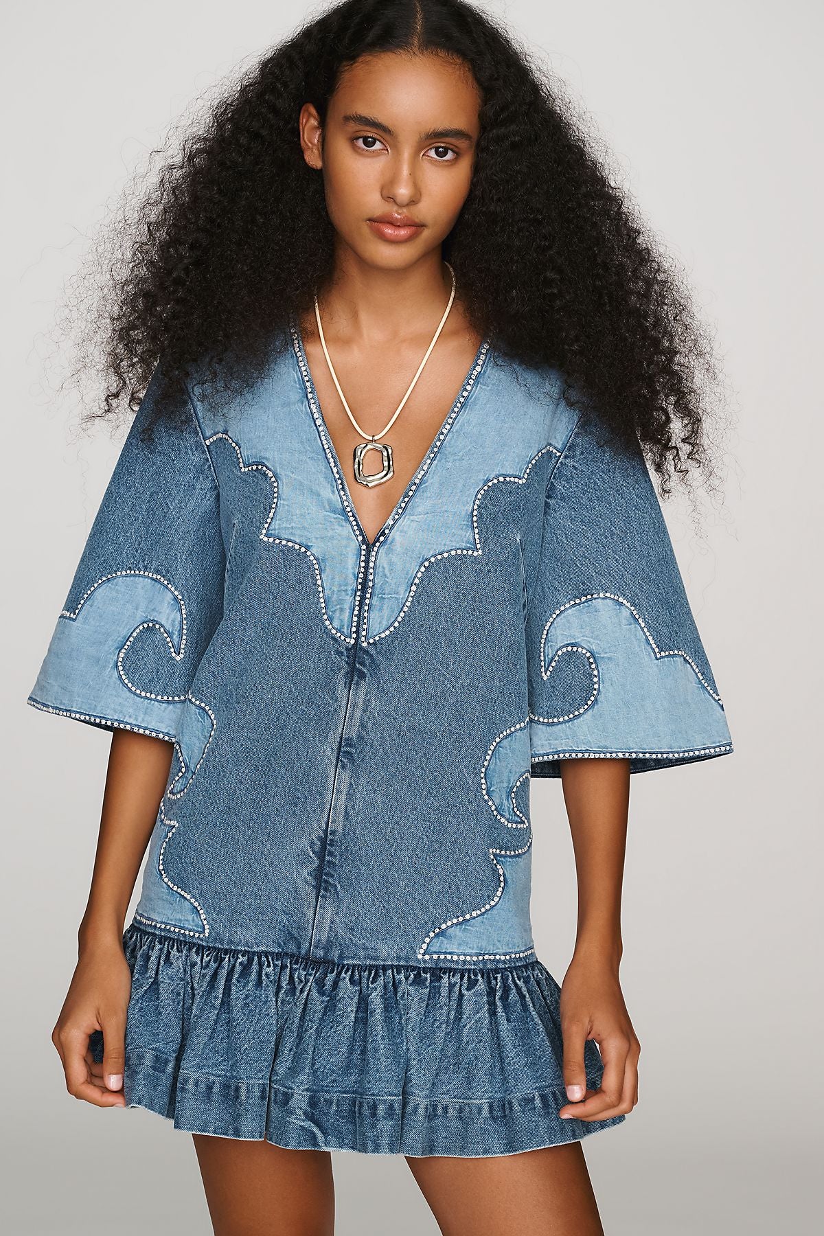 ALÉMAIS Jesse Denim Mini Dress