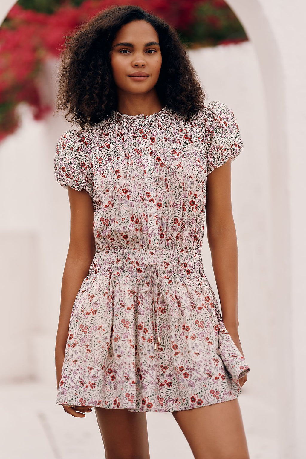 Sundays Poppy 100% Cotton Mini Dress