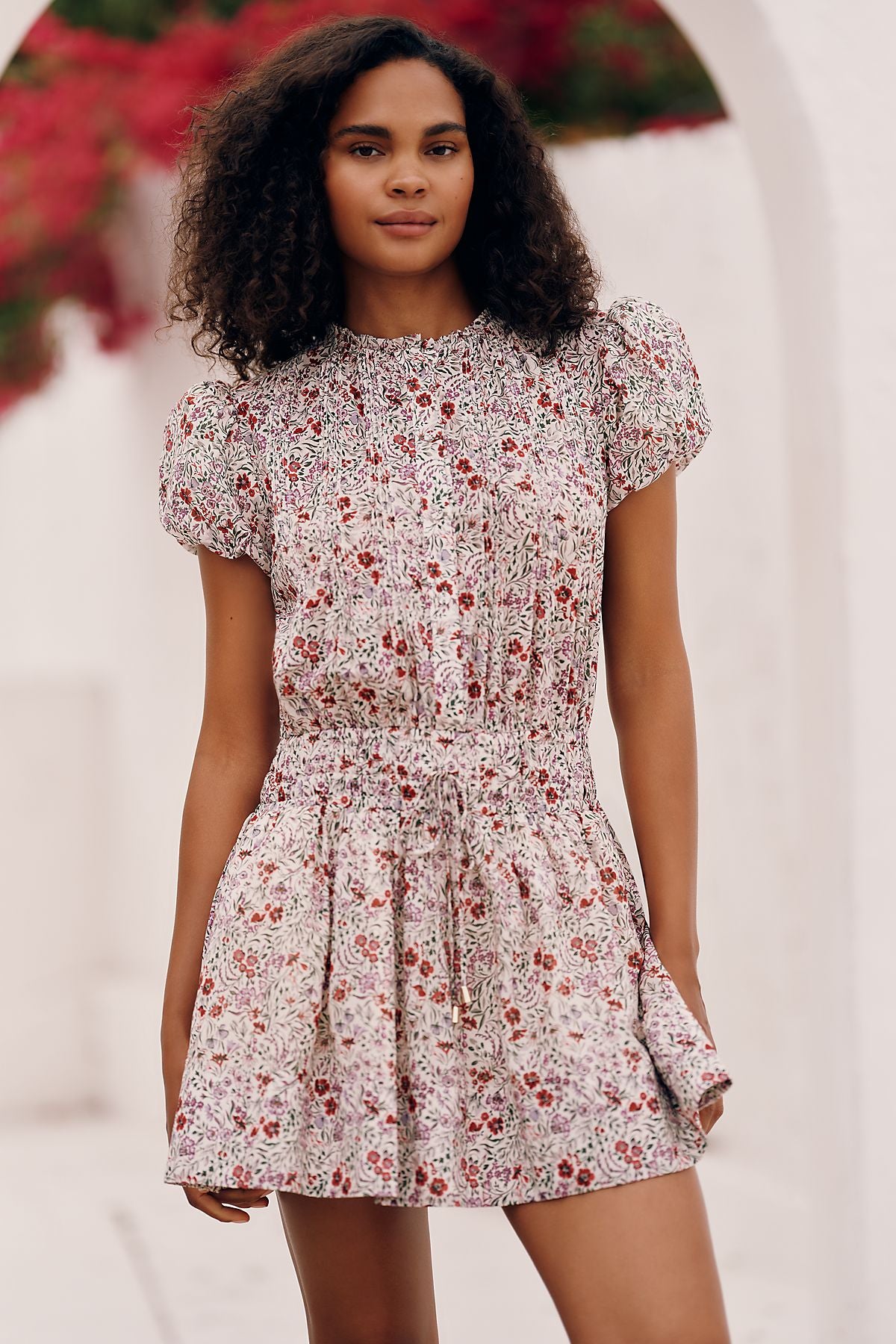 Sundays Poppy 100% Cotton Mini Dress