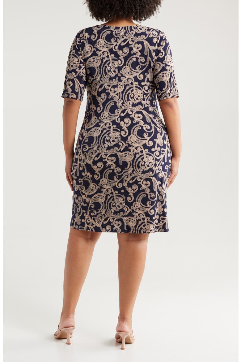 Paisley Sheath Dress