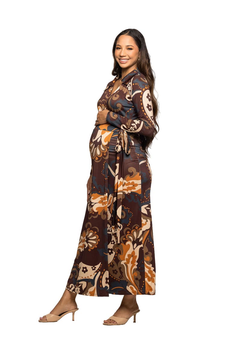 Paisley Empire Waist Maxi Dress