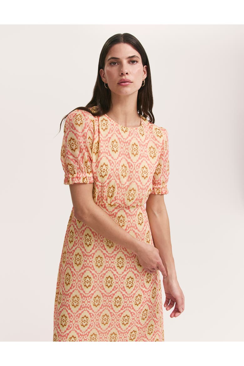 Mela Printed Midi Tea Dress