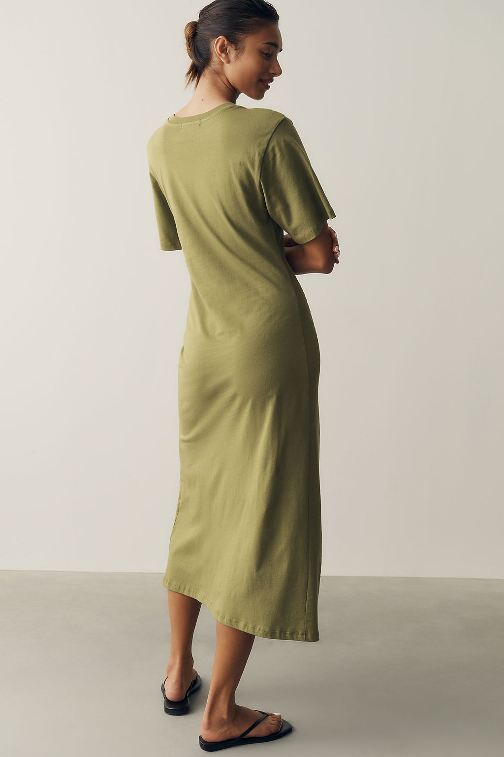Daily Practice 100% Cotton Ruched T-Shirt Dress