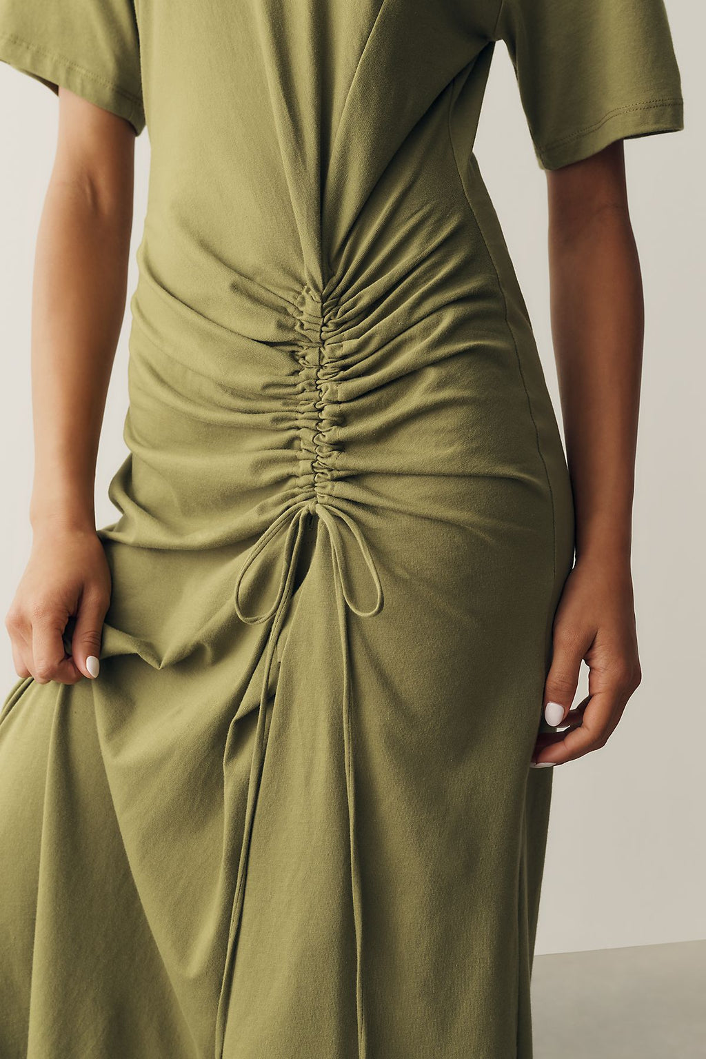 Daily Practice 100% Cotton Ruched T-Shirt Dress