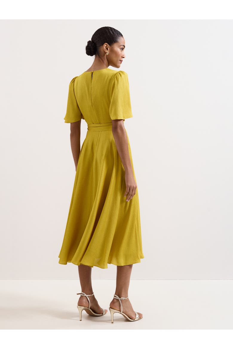 Abbie Draped Tie Waist Wrap Dress