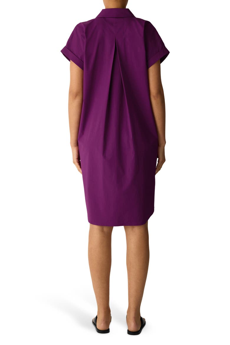 Stretch Poplin Shirtdress