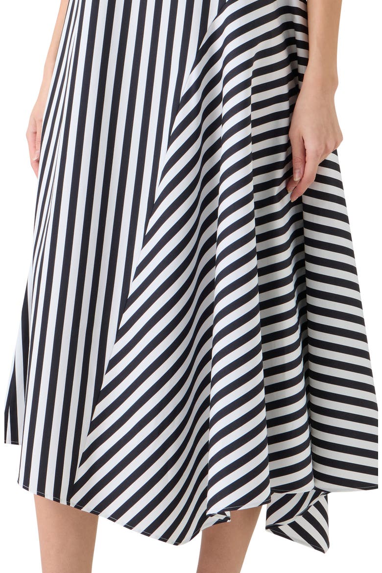 Kodak Stripe Cotton Poplin Midi Shirtdress