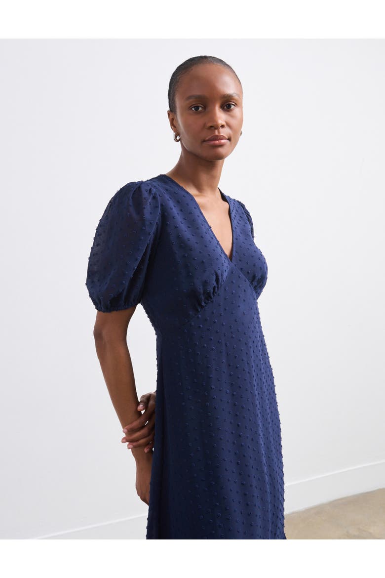 Loretta V-Neck Georgette Midi Dress