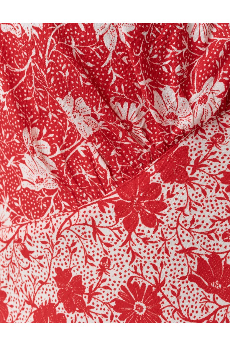 Faye Floral Crepe Midi Dress