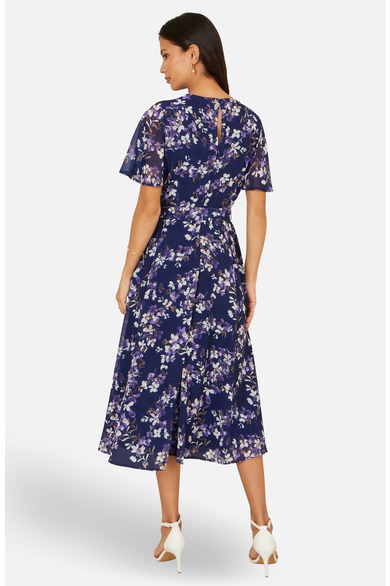 Blossom Print Midi Skater Dress