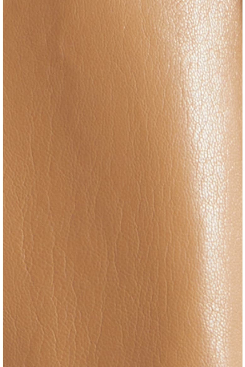 Lucy Faux Leather Mini Shirtdress