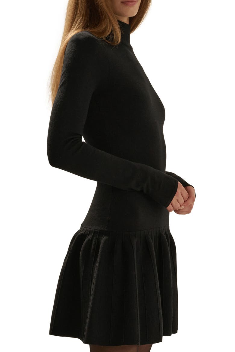 The Perfect Daughter Long Sleeve Wool Blend Minidress