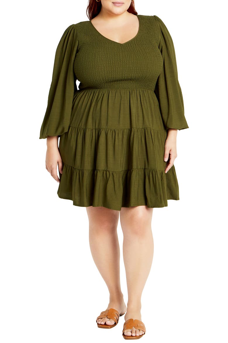 Iris Arielle Smocked Minidress