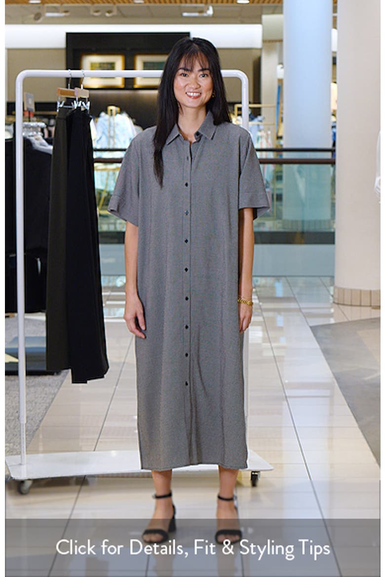 Classic Collar Check Shirtdress
