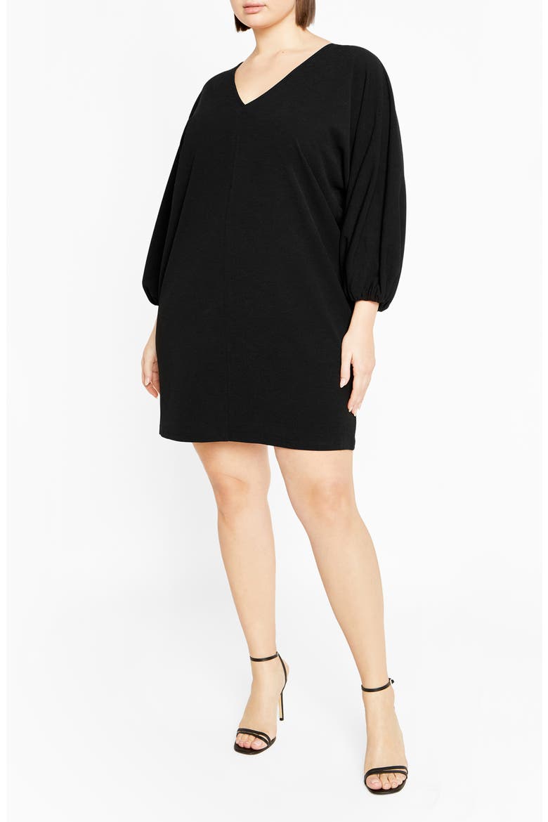 Oakleigh Long Sleeve Shift Minidress