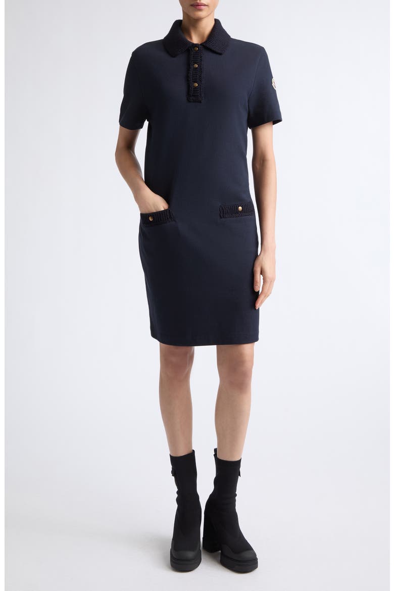 Cotton Piqué Polo Minidress