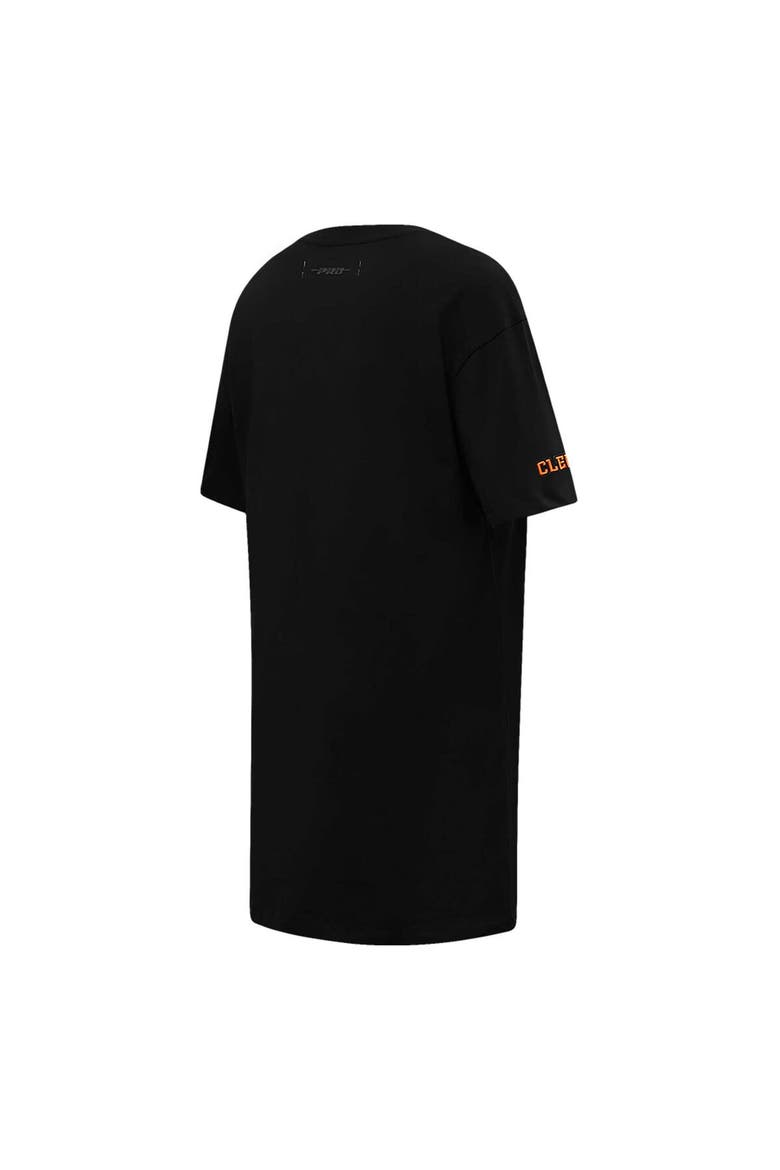 Women's Pro Standard Black Clemson Tigers Tonal Neutral Mini T-Shirt Dress