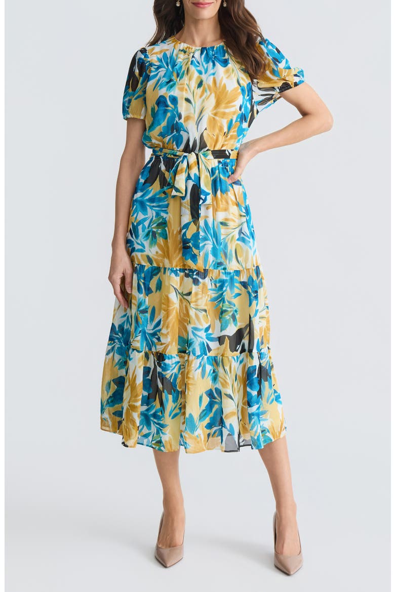Floral Tiered Midi Dress