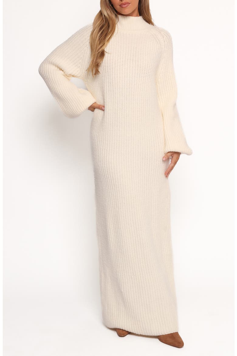 Tobin Mock Neck Long Sleeve Maxi Sweater Dress