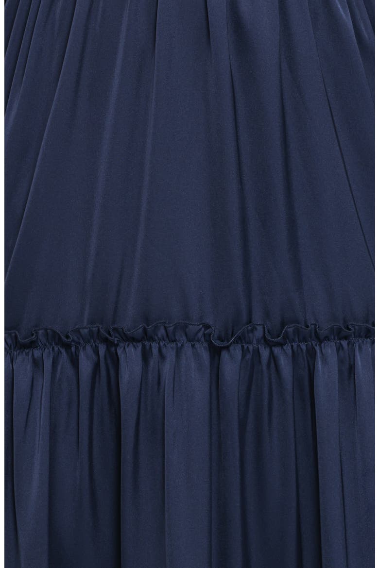 Rowen Long Sleeve Satin Midi Dress