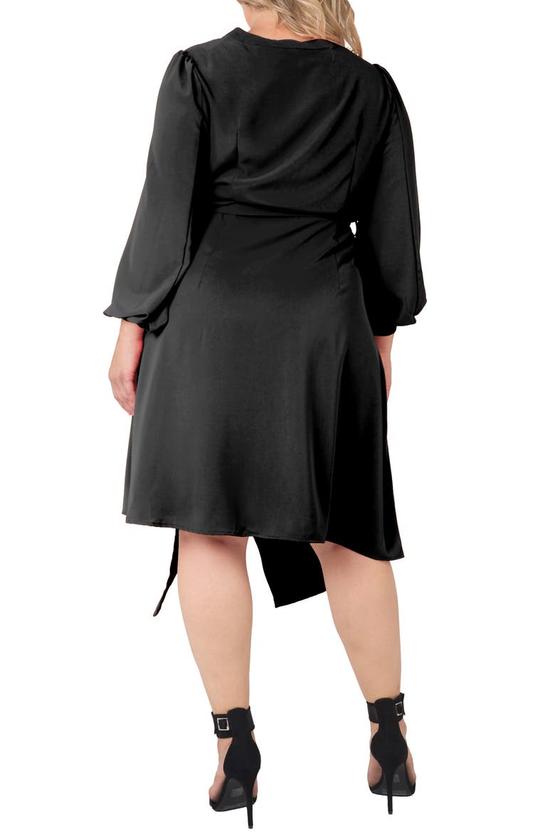 Asymmetrical Long Sleeve Shirtdress
