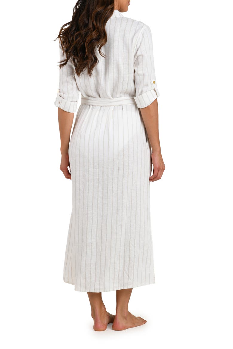 Delphine Coast Button Front Cover-Up Shirtdress
